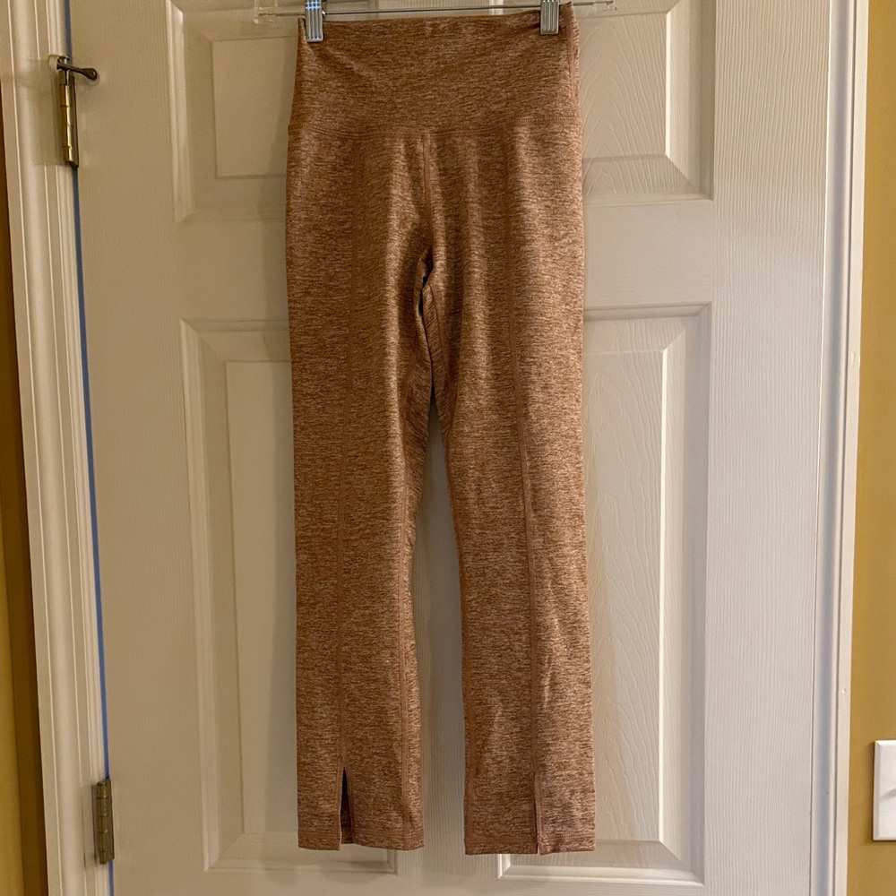 Women Tan boot cut with slit front